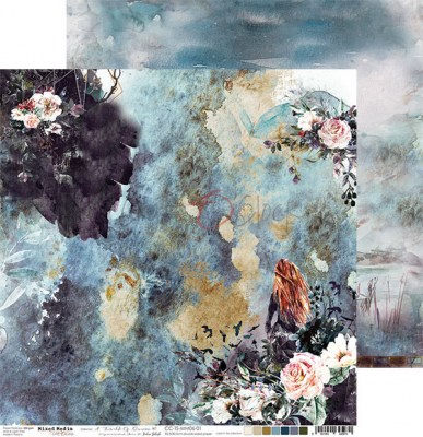 Набор двусторонней бумаги A TWINKLE OF SUNRISE, 30,5 х 30,5 см, 6 листов + бонус, плотность 250 грамм, ТМ Craft O'Clock
