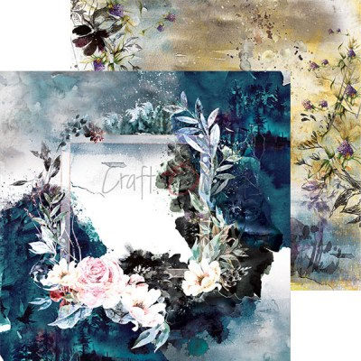 1/3 Набора бумаги A TWINKLE OF SUNRISE, 15,3 х 15,3 см, 6 двусторонних листов, плотность 250 грамм, ТМ Craft O'Clock