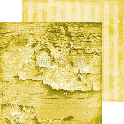 1/4 Набора фоновой бумаги YELLOW MOOD, 20,3 х 20,3 см, 6 двусторонних листов, плотность 190 грамм, ТМ Craft O'Clock