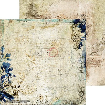 1/3 Набора бумаги HOURS OF LONGING, 20,3 х 20,3 см, 5 двусторонних листов + бонус, плотность 190 грамм, ТМ Craft O'Clock