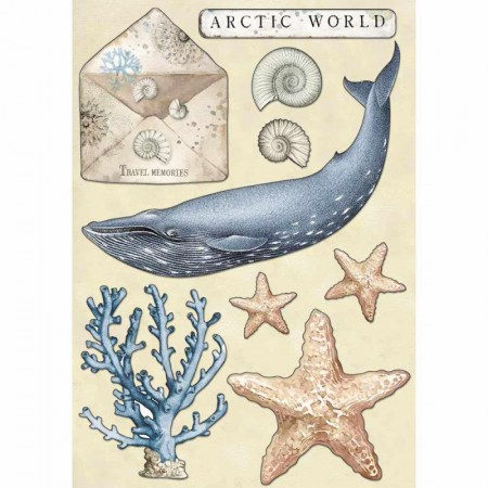 Набор деревянных украшений ARCTIC WORLD, размер А 5, толщина 3 мм, Stamperia, купить - БлагоЛис