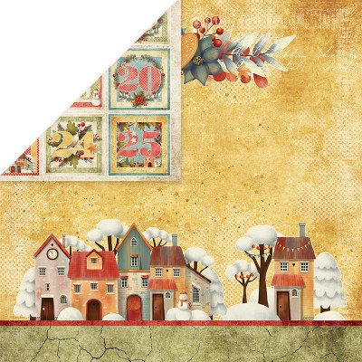 Набор бумаги Colors of Christmas, 30 х 30 см, 12 двусторонних листов, плотность 250 грамм, ТМ Craft & You Design