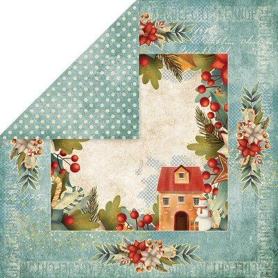 Набор бумаги Colors of Christmas, 30 х 30 см, 12 двусторонних листов, плотность 250 грамм, ТМ Craft & You Design