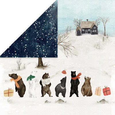 Набор бумаги Winter Holiday, 15 х 15 см, 24 двусторонних листа, плотность 250 грамм, ТМ Craft & You Design