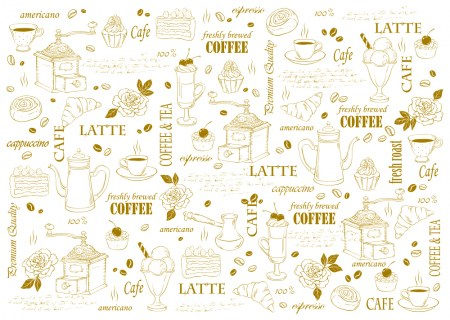 Пленка (оверлей, ацетатный лист) Our cafe, формат А 4, ТМ Bee Shabby  , купить - БлагоЛис