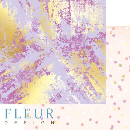 Лист бумаги для скрапбукинга "Фиолетовое буйство", коллекция "Pretty violet", 30,5 х 30,5 см, плотность 190 гр    , купить - БлагоЛис