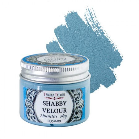 Краска Shabby velour, цвет Грозовое небо, ТМ Фабрика декора , купить - БлагоЛис