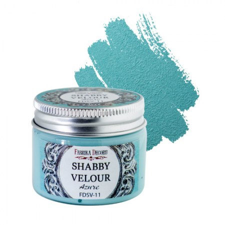 Краска Shabby velour, цвет Лазурный, ТМ Фабрика декора  , купить - БлагоЛис