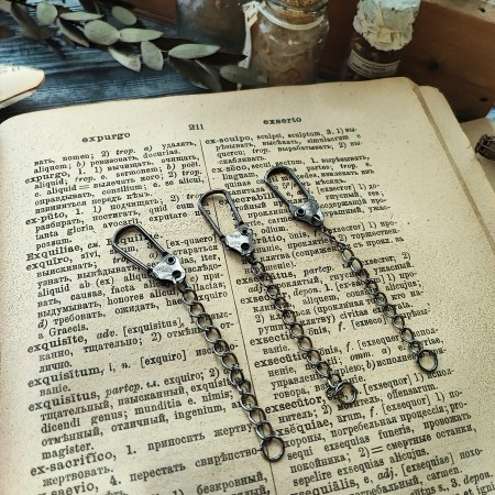 Металлическая застежка с цепочкой, цена за 1шт., купить - БлагоЛис