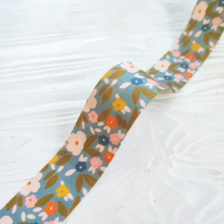 Лента принтованная "На полянке" 38 мм, DIY Ribbon's, цена за 1 ярд ( 90 см ), купить - БлагоЛис