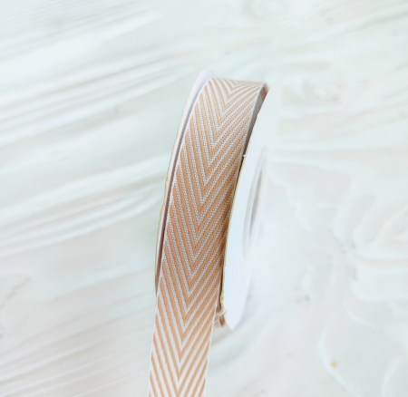 Лента твиловая шампанское 15 мм, DIY Ribbon's, цена за 1 ярд ( 90 см ), купить - БлагоЛис