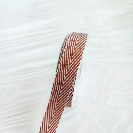Лента твиловая коричневая 15 мм, DIY Ribbon's, цена за 1 ярд ( 90 см ), купить - БлагоЛис