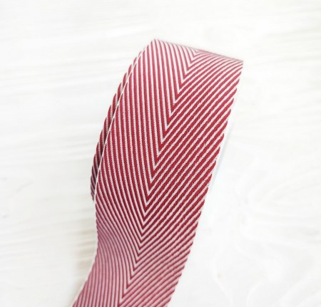 Лента твиловая бургундский 38 мм, DIY Ribbon's, цена за 1 ярд ( 90 см ), купить - БлагоЛис