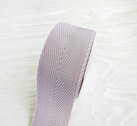 Лента твиловая лиловая 38 мм, DIY Ribbon's, цена за 1 ярд ( 90 см ), купить - БлагоЛис