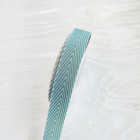 Лента твиловая яйцо дрозда 15 мм, DIY Ribbon's, цена за 1 ярд ( 90 см ), купить - БлагоЛис
