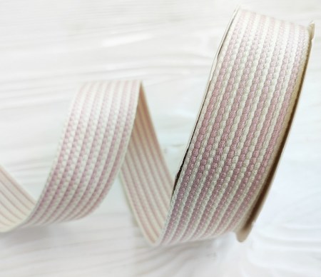 Лента стеганая двуцветная розовая 25 мм, DIY Ribbon's, цена за 1 ярд ( 90 см ), купить - БлагоЛис