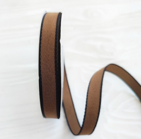 Лента тканная табак 10 мм, DIY Ribbon's, цена за 1 ярд ( 90 см ), купить - БлагоЛис