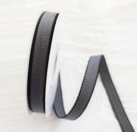 Лента тканная серая 10 мм, DIY Ribbon's, цена за 1 ярд ( 90 см ), купить - БлагоЛис