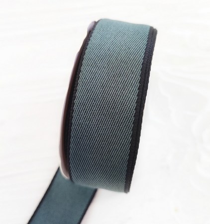 Лента тканная изумрудная 25 мм, DIY Ribbon's, цена за 1 ярд ( 90 см ), купить - БлагоЛис