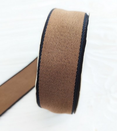 Лента тканная табак 25 мм, DIY Ribbon's, цена за 1 ярд ( 90 см ), купить - БлагоЛис