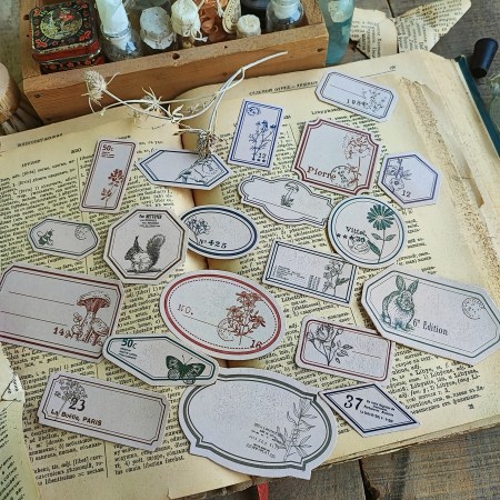 Набор матовых стикеров "Nature tags", 20 шт., купить - БлагоЛис