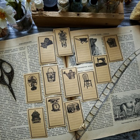 Набор стикеров на крафте "Отголоски прошлого", 12 шт., купить - БлагоЛис