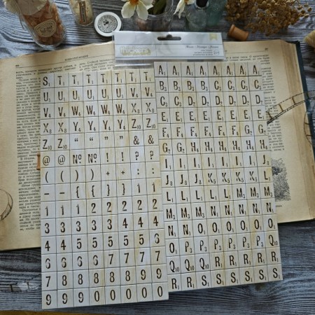 Набор стикеров из чипборда "Mosaic", 224 элемента на 2 листах, ТМ Thickers, купить - БлагоЛис