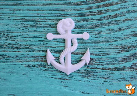 Фигурка из пластика Якорь, 3 х 4,5 см, купить - БлагоЛис