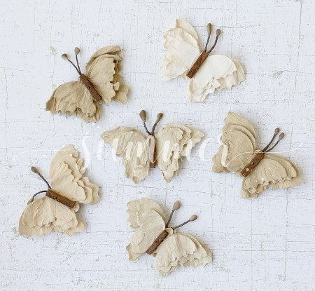 Набор бабочек из бумаги малбери Autumn butterfly, 6 штук, ТМ Summer Studio, купить - БлагоЛис