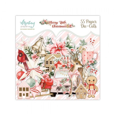 Набор высечек Merry Little Christmas, 55 шт., ТМ Mintay by Karola, купить - БлагоЛис