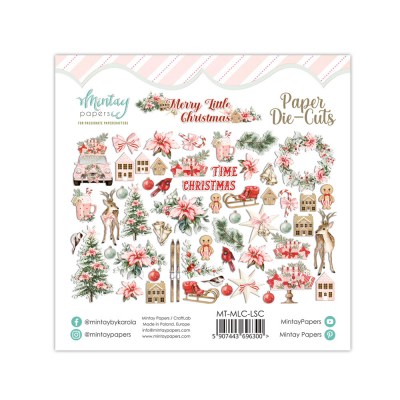 Набор высечек Merry Little Christmas, 55 шт., ТМ Mintay by Karola