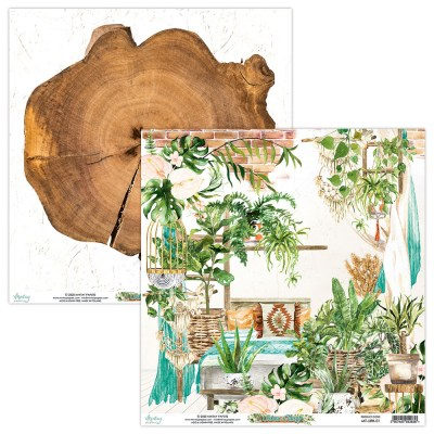 Набор бумаги Urban Jungle, 30,5 х 30,5 см, 12 двусторонних листов + лист для вырезания, плотность 240 грамм, ТМ Mintay by Karola