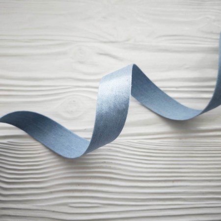 Джинсовая лента плотная, 25 мм, светло-голубой деним, цена за 1 ярд (90 см), купить - БлагоЛис