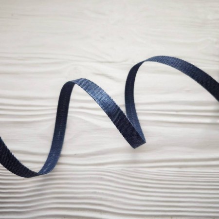 Джинсовая лента плотная, 10 мм, синий деним, цена за 1 ярд (90 см), купить - БлагоЛис