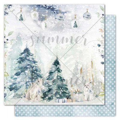 Набор двусторонней бумаги Northern lights, 10 листов + 1 бонус, 30,5 х 30,5 см, 190 г, ТМ Summer Studio