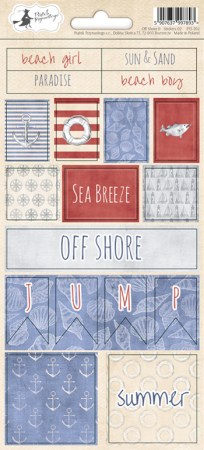 Стикеры Off Shore II 02, 10,5 х 23 см, ТМ Piatek Trzynastego    , купить - БлагоЛис
