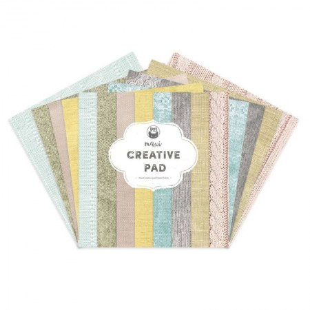 1/2 Набора фоновой бумаги "Pastel Fabric", 30,5 х 30,5 см, 6 двусторонних листов + бонус, плотность 240 грамм, ТМ P13, купить - БлагоЛис