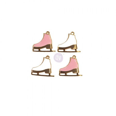 Набор металлических украшений Skates, коллекция Sugar Cookie, 4 штуки, ТМ Prima Marketing , купить - БлагоЛис