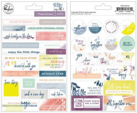 Набор стикеров (наклеек) Indigo Hills 2, 44 элемента на 2 листах, 13 х 21 см, ТМ Pinkfresh Studio, купить - БлагоЛис