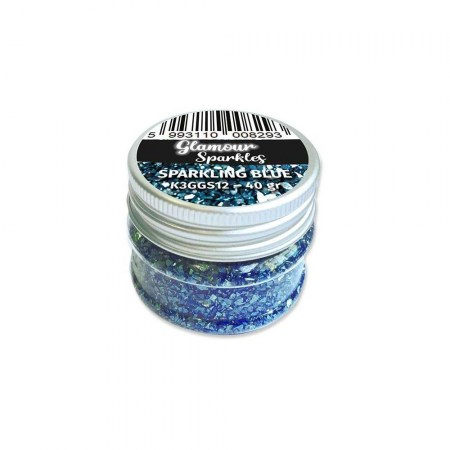 Топпинг Стеклянная крошка, 40 г, цвет Blue, Stamperia   , купить - БлагоЛис