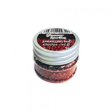 Топпинг Стеклянная крошка, 40 г, цвет Red, Stamperia  , купить - БлагоЛис