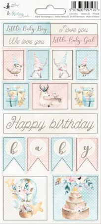 Стикеры Cute & Co. 02, 10,5 х 23 см, ТМ Piatek Trzynastego  , купить - БлагоЛис