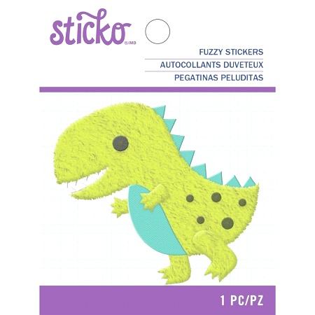 Пушистый стикер Fat Dino, 7 см, Sticko, купить - БлагоЛис