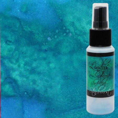 Перламутровый спрей (порошковые чернила) Starburst Spray цвет «Tibetan Poppy Teal», ТМ Lindy's Gang, купить - БлагоЛис