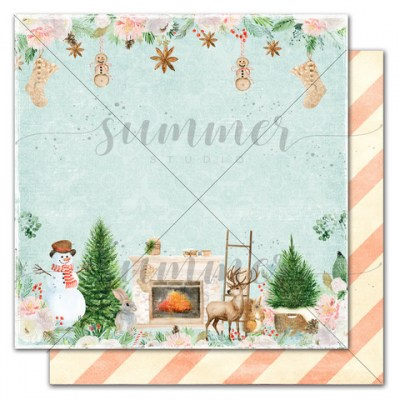 Набор двусторонней бумаги Winter traditions, 10 листов + 1 бонус, 30,5 х 30,5 см, 190 г, ТМ Summer Studio
