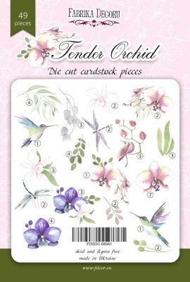 Набор высечек, коллекция Tender Orchid, 49 шт., Фабрика Декора