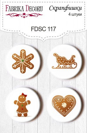 Набор скрапфишек из 4 шт. FDSC 117, купить - БлагоЛис