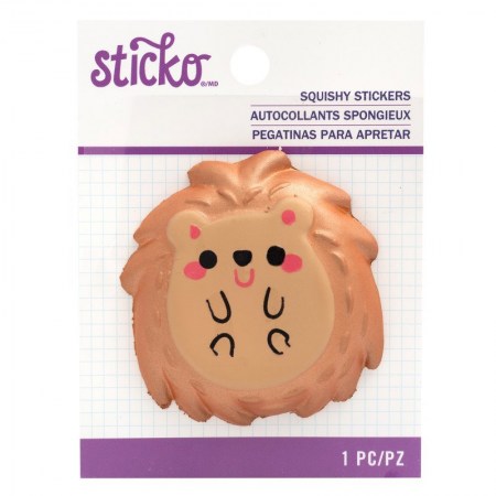 Объемный стикер Hedgehog, 6 см, Sticko, купить - БлагоЛис