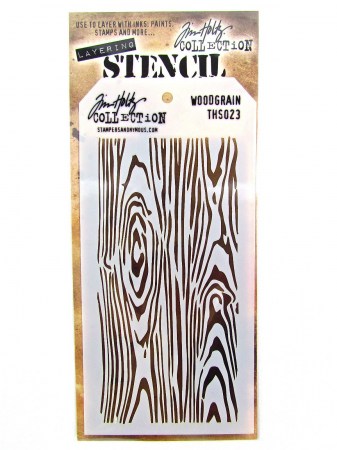Трафарет "Woodgrain", 10х20 см, TM Tim Holtz, купить - БлагоЛис
