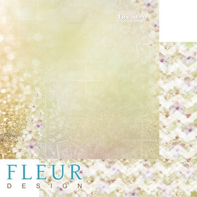 Набор бумаги "Моя школа" 30,5х30,5, 12 двусторонних листов, Fleur design